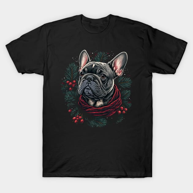 French Bulldog Christmas T-Shirt by JayD World